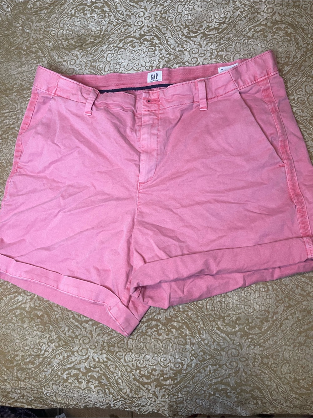 GAP Pink Cotton Bermuda Shorts